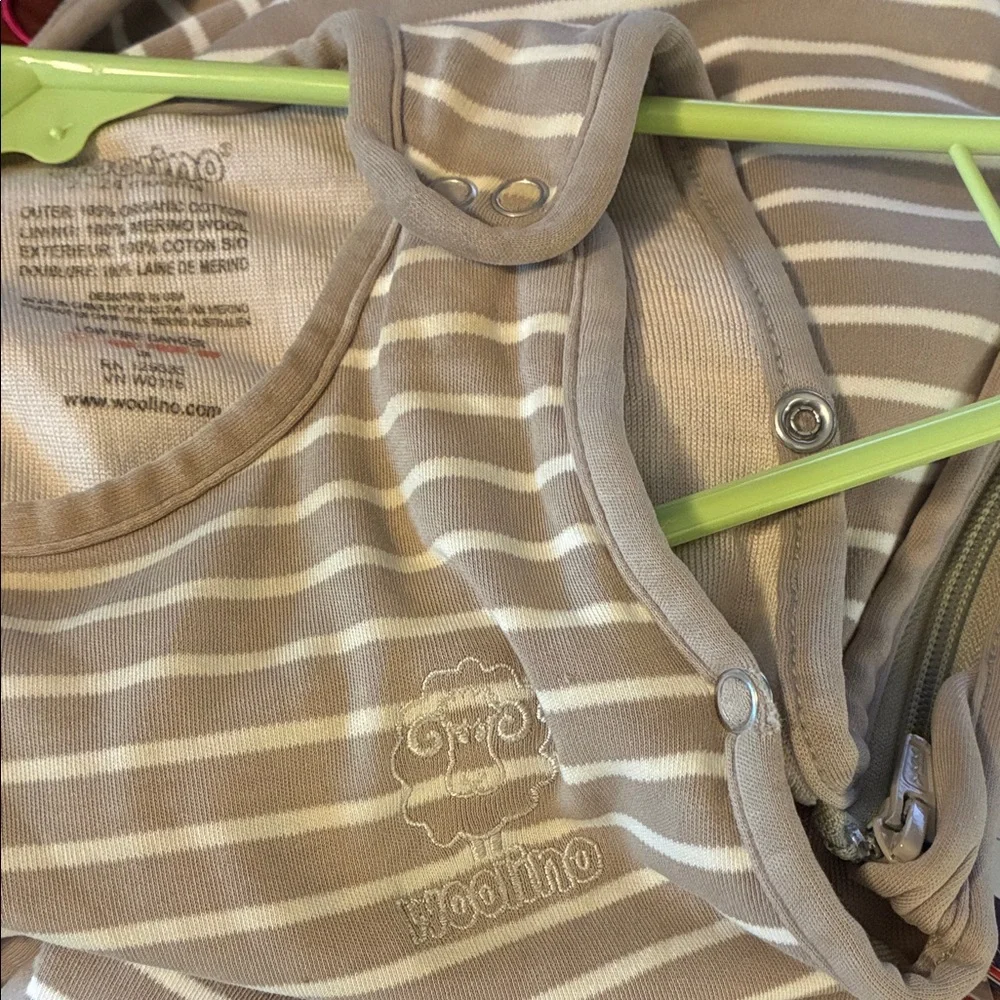 Woombie Striped Sleeveless Baby Sleep Sack - Gray - Picture 5 of 12